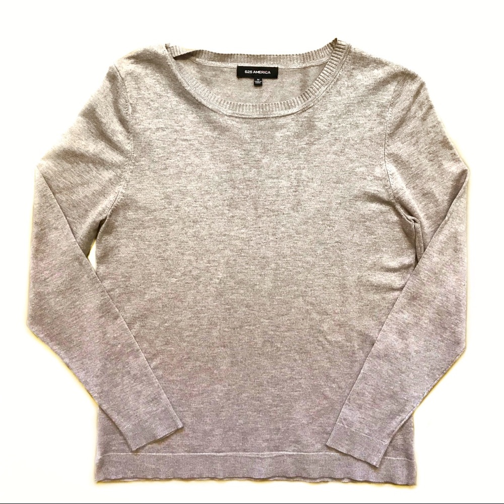 525 America Soft Crewneck Taupe Sweater M